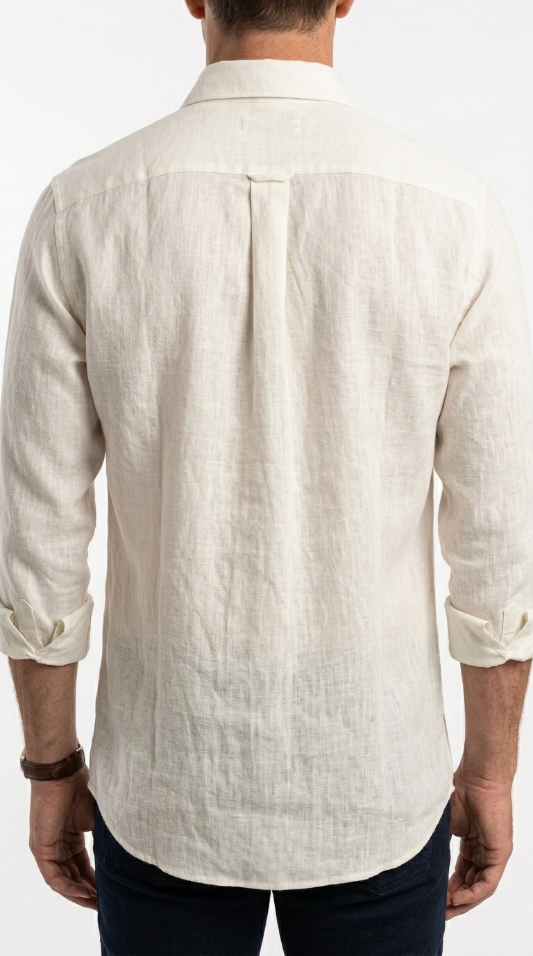 Camicia Lino Collo Francese