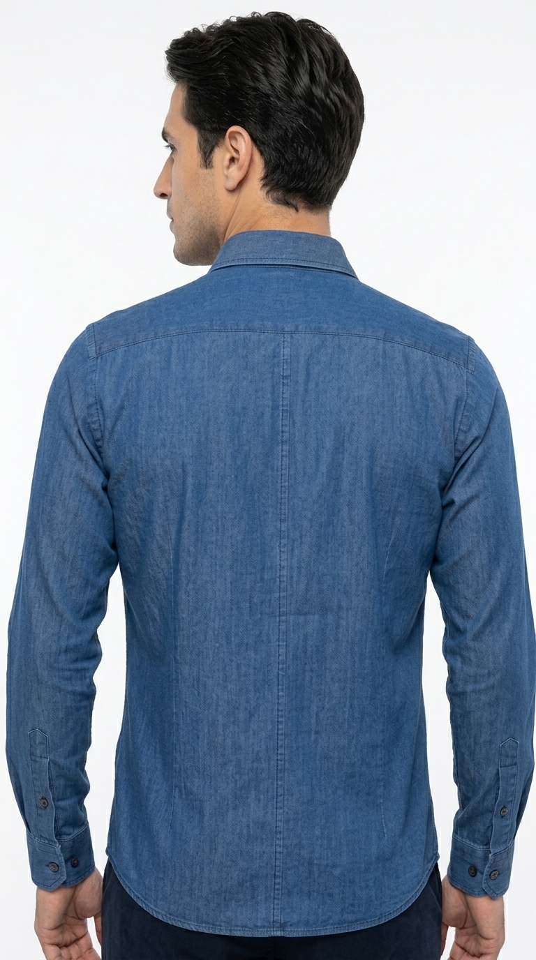 Camicia Lino Collo Francese