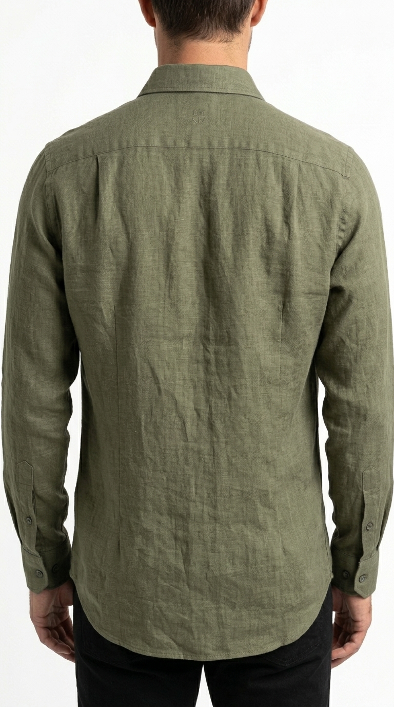Camicia Lino Collo Francese